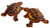Tortoise Climbing Garden Wall Decoration 19cm - Design A - Set of 2