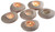 Pebble Tealight Candle Holders - Light Stone - Spa Day At Home - Set of 6