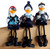 Shelf Sitting 12cm Nautical Pirate Seagulls w/ Long Legs - Set of 3