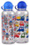 Boys Nursery School Drinking Juice Bottle Flask - Robot Vehicle - Set of 2
