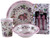Unicorn 4 Piece Melamine Kids Dinner Set - Plate, Bowl, Cup, Metal Cutlery