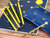 Golden Bumble Bee Navy Opulent Stationery Set - Pencil Case Pen Notebook