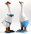 Bikini Wearing Mr And Mrs Duck Ornaments - 15cm Figurines - Set of 2