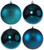 Christmas XXL Aqua Turquoise Blue Glitter Tree Baubles 12cm Decorations Set of 4 Christmas XXL Aqua Turquoise Blue Glitter Tree Baubles 12cm Decorations Set of 4