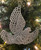 Silver Glitter Dove Bird Christmas Tree Baubles Decorations - Set of 12