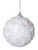 White Textured fleck Christmas Tree Baubles Decorations - Set of 6 White Textured fleck Christmas Tree Baubles Decorations - Set of 6