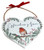 Cyfarchion y Tymor Welsh Christmas Robin Hanging Wooden Heart Plaque Cyfarchion y Tymor Welsh Christmas Robin Hanging Wooden Heart Plaque
