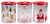 Christmas Plastic Round Food Storage Containers - Ideal for cookies! Set of 3