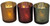 Owl woodland Animal Glass Votive Candle Holders - Set of 3