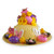 Girls Ready Made Decorated Easter Hat Bonnet - Sunflowers & Butterflies