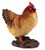 Chicken Ornament - Brown Farm Hen 19cm Figurine