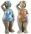 21cm Curvy Swim Lady Beach Dippers Novelty Ornaments - Blue Orange - Set of 2 21cm Curvy Swim Lady Beach Dippers Novelty Ornaments - Blue Orange - Set of 2