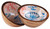 Octopus Fish Bowls - Wooden Food safe - Glossy Nautical Design - Set of 2