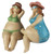 Shelf Sitting Curvy Swimming Lady Dipper Figurines Novelty Ornaments - Set of 2 Shelf Sitting Curvy Swimming Lady Dipper Figurines Novelty Ornaments - Set of 2