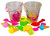 13 Piece Beach Bucket Play Set - 2 Transparent Buckets + Spades + Sand Moulds 13 Piece Beach Bucket Play Set - 2 Transparent Buckets + Spades + Sand Moulds