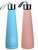 Metal Conical Bottle Flask - Hike Camping - 450ml - Blue & Pink - Set of 2 Metal Conical Bottle Flask - Hike Camping - 450ml - Blue & Pink - Set of 2