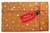 Christmas Coir Door Mat Non Slip 60 x 40cm - Present With Gift Tag Design