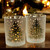 Christmas Tree Candle Holders - Frosted Glass Tealight Votive Holder - Set of 2 Christmas Tree Candle Holders - Frosted Glass Tealight Votive Holder - Set of 2