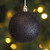 Black Christmas Tree Baubles - 10 cm Matte & Glitter Ornaments - Set of 8