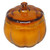 Pumpkin Shaped Glass Candle Jar - Amber / Orange - Vanilla Scented Pumpkin Shaped Glass Candle Jar - Amber / Orange - Vanilla Scented