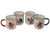 Christmas Gonk Ceramic Mug Set - Festive Mugs with Gonk Designs - Set of 4