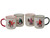 Christmas Gonk Ceramic Mug Set - Festive Mugs with Gonk Designs - Set of 4