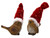 Christmas Bird Cute Figurines with Red Knit Santa Hats - Set of 2 Christmas Bird Cute Figurines with Red Knit Santa Hats - Set of 2
