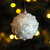 Pearl Christmas Baubles - White with Pearl and Glitter Accents 8cm - Set of 6