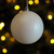 White Christmas Bauble 10cm Hanging Tree Ornaments - Glitter - Set of 8