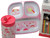 Kids Unicorn Dinner Set - Divided Plate Cup and Metal Cutlery Set