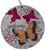 Hanging Welcome 16cm Round Plaques - Butterfly / Bee / Dragonfly - Set of 3