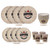 BBQ Barbecue 16pc Melamine Dinner Set - Plates Bowls Tumblers - Garden Grill