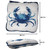 Nautical Crab Chair Cushions - Reversible Tied Seat Pads - Set of 4