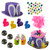Girls Make Your Own Easter Cowboy Bonnet Hat Complete Kit - Purple Top Hat