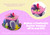 Girls Make Your Own Easter Cowboy Bonnet Hat Complete Kit - Purple Top Hat