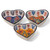 Turkish Ceramic Heart Dipping Bowls - Hand Crafted Vibrant Dishes - Set of 3