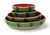Watermelon Red & Green Ceramic Serving Bowls & Dishes - Mixed Sizes - Set of 4