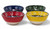 Turkish Ceramic Dipping Bowls - Hand Crafted Vibrant Dishes - Set of 4