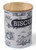Woodland Animal Biscuit Tin with Wooden Lid - Black & White