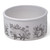 Ceramic Pet Food or Water Bowl with Woodland Animal Illustration - Black & White