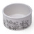 Ceramic Pet Food or Water Bowl with Woodland Animal Illustration - Black & White