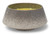 Scented Triple Wick Candle in Grey Ceramic Bowl - Oud Wood Fragrance