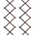 Expandable Wooden Garden Trellis Panels - Dark Brown - Set of 2
