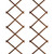 Expandable Wooden Garden Trellis Panels - Medium Brown - Set of 2