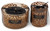 Oud Wood Scented Candles with Leopard Print Glass Holders - Set of 2