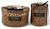 Oud Wood Scented Candles with Leopard Print Glass Holders - Set of 2