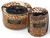 Oud Wood Scented Candles with Leopard Print Glass Holders - Set of 2