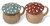 Mushroom Shaped Ceramic Mugs with Lids - Speckled Finish - Set of 2
