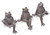 Shelf Sitting Frog Garden Figures - Set of 3
