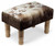 Flock of Sheep Print Upholstered Cushioned Footstool Foot Rest